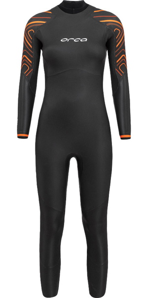 2026 Orca Womens Vitalis Thermal Back Zip Open Water Swim Wetsuit NN6U4801 - Black